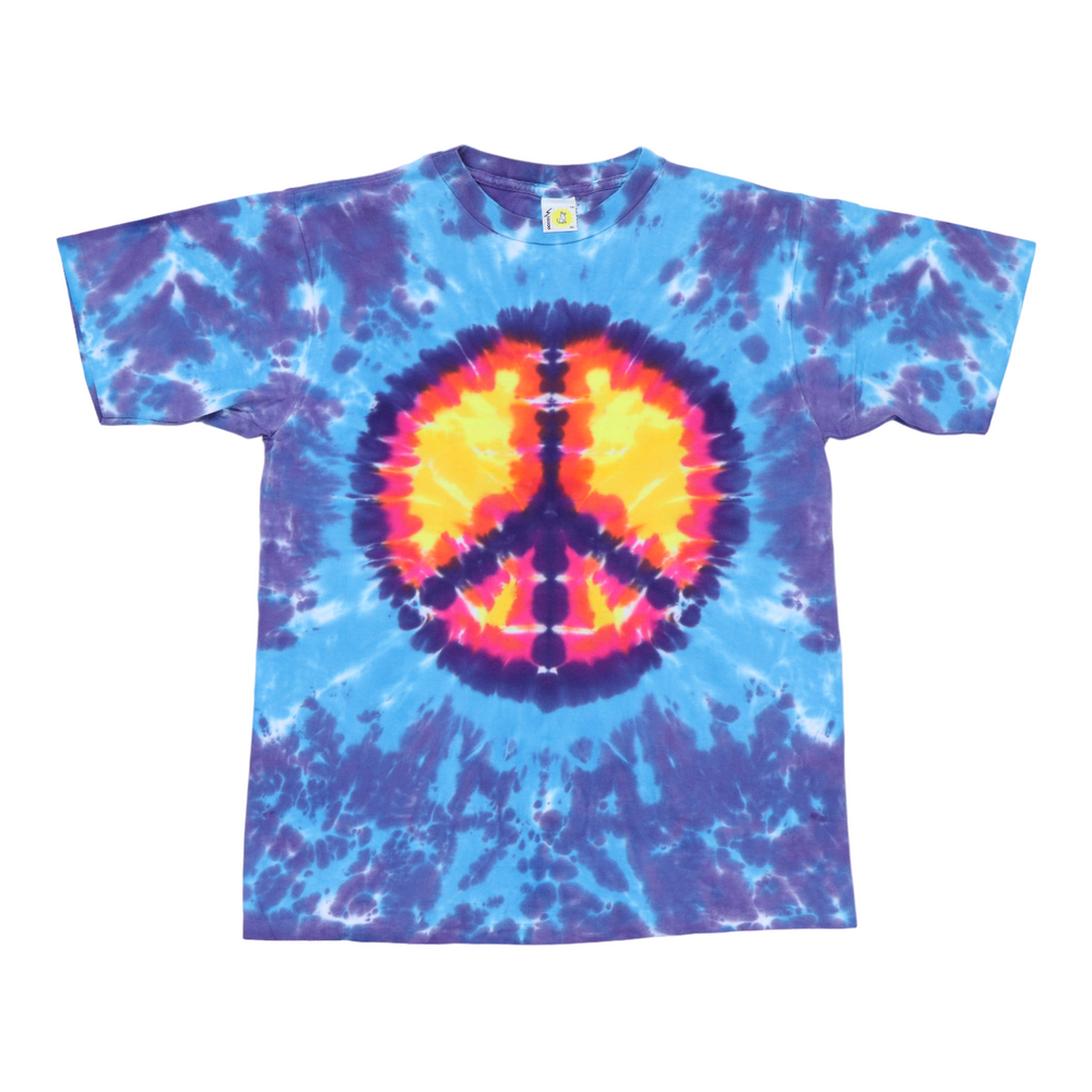 1990s Peace Sign Tie Dye Shirt