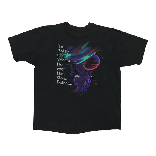 1990s Star Trek Boldly Go Shirt Back