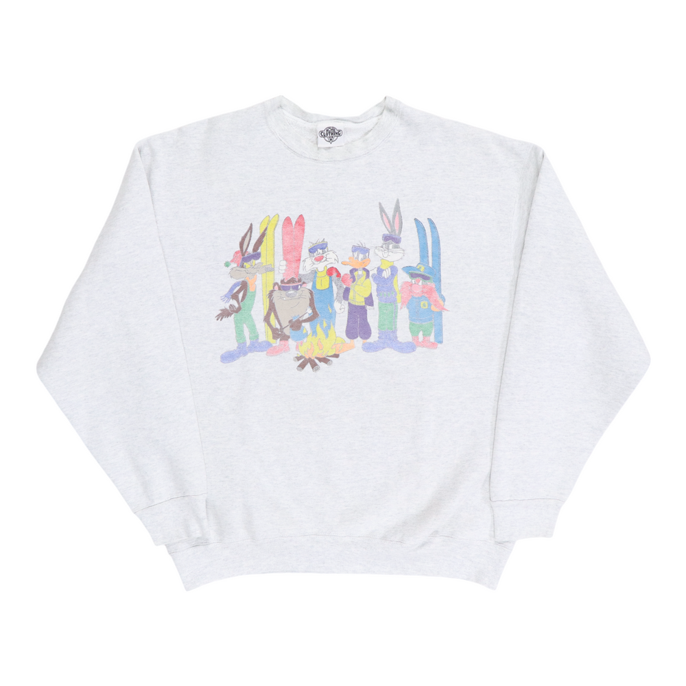 1990s Warner Brothers Looney Tunes Skiiing Sweatshirt