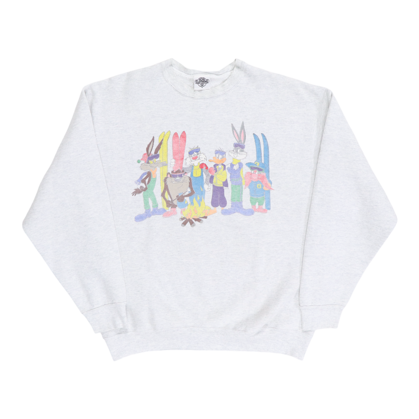 1990s Warner Brothers Looney Tunes Skiiing Sweatshirt
