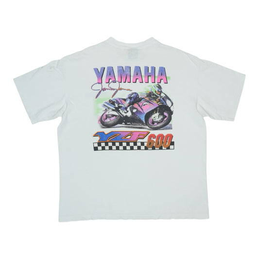 1990s Yamaha YZF 600 Jamie James Shirt Back