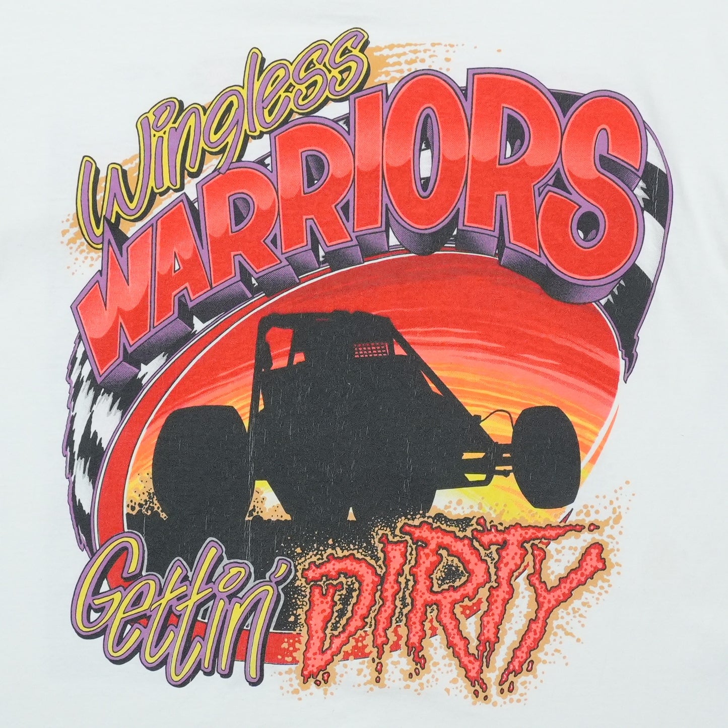 1990s Dirt N Thunder Sprint Car Shirt