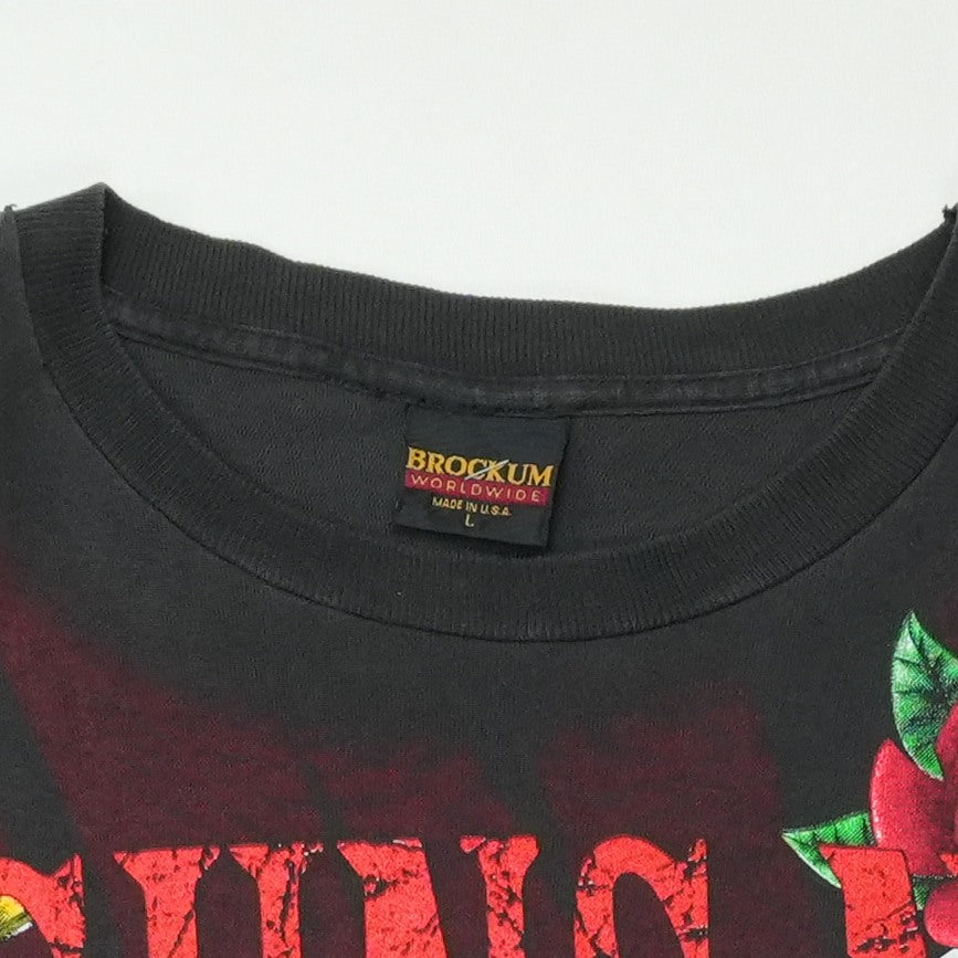 1990s Guns N Roses Revolver Roses All Over Print Shirt
