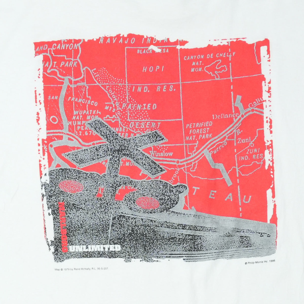 1990s Marlboro Unlimited Map Shirt