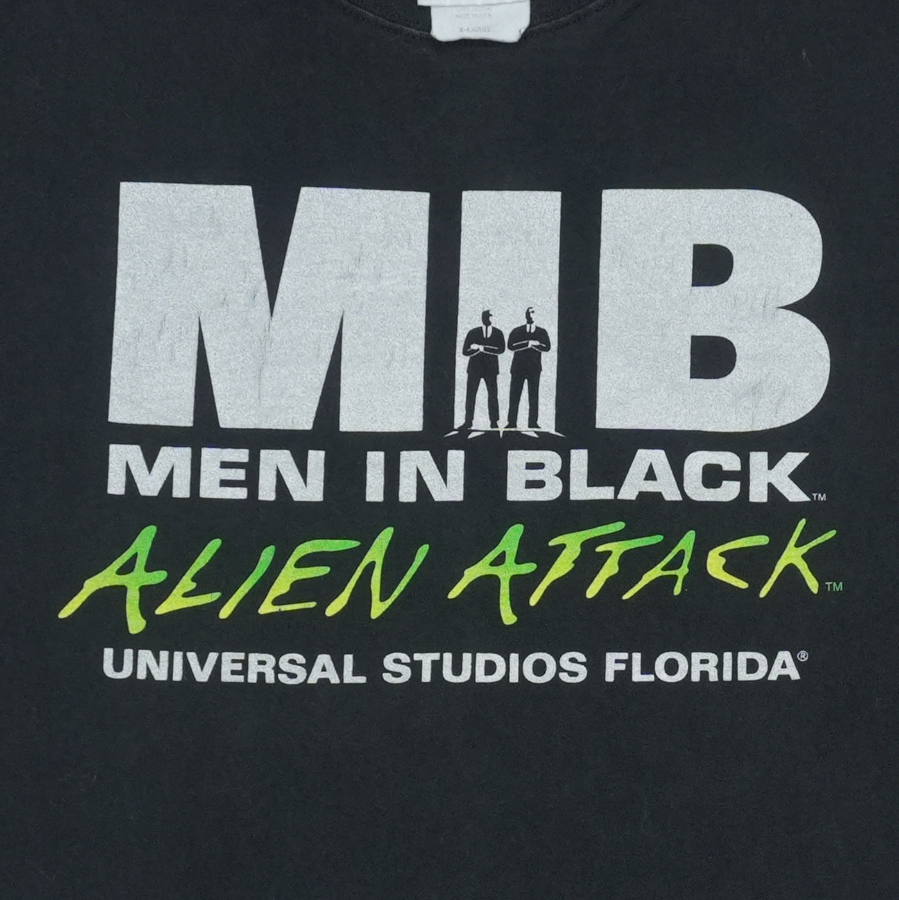 1990s Men in Black Alien Attack Universal Studios Florida Shirt Detail 2