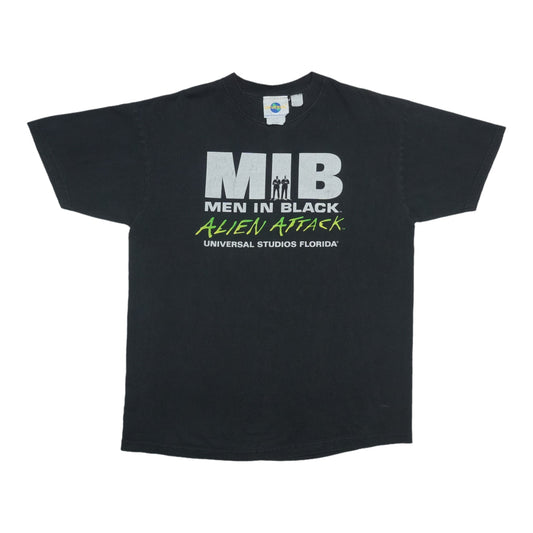 1990s Men in Black Alien Attack Universal Studios Florida Shirt Front