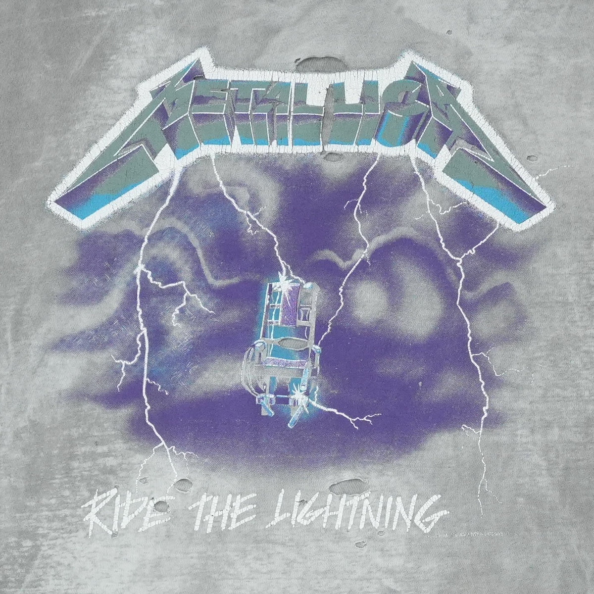 1990s Metallica Ride The Lightning Shirt