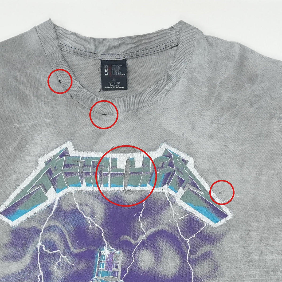 1990s Metallica Ride The Lightning Shirt