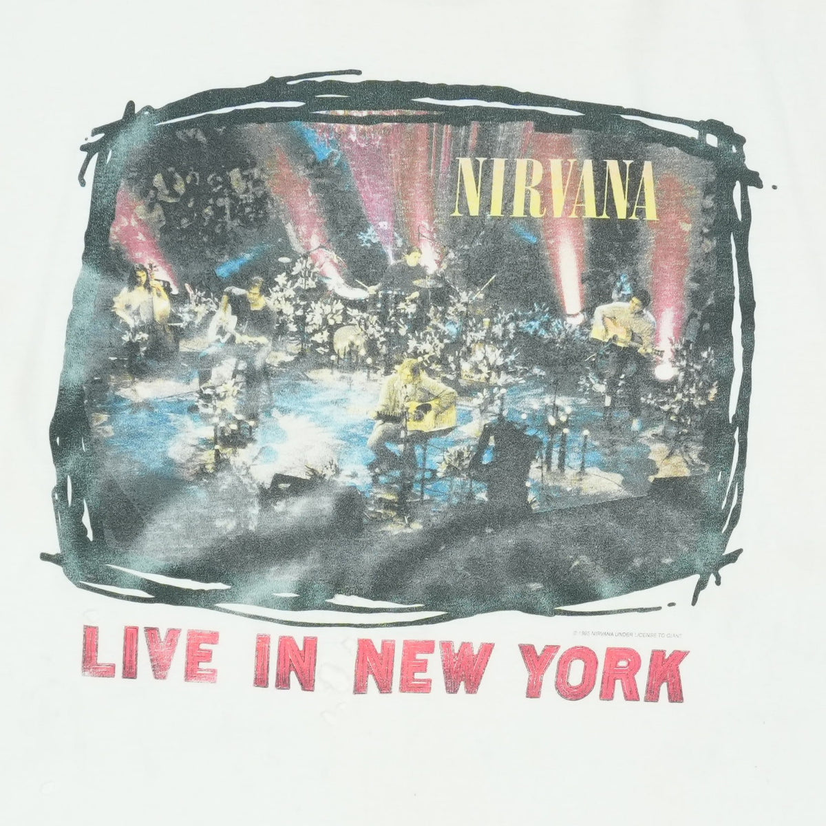 1990s Nirvana Live In New York MTV Unplugged Shirt