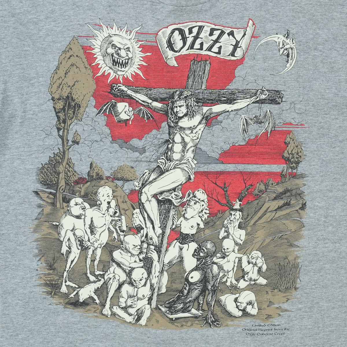 1990s Ozzy Osbourne Crucifixion Crypt Shirt