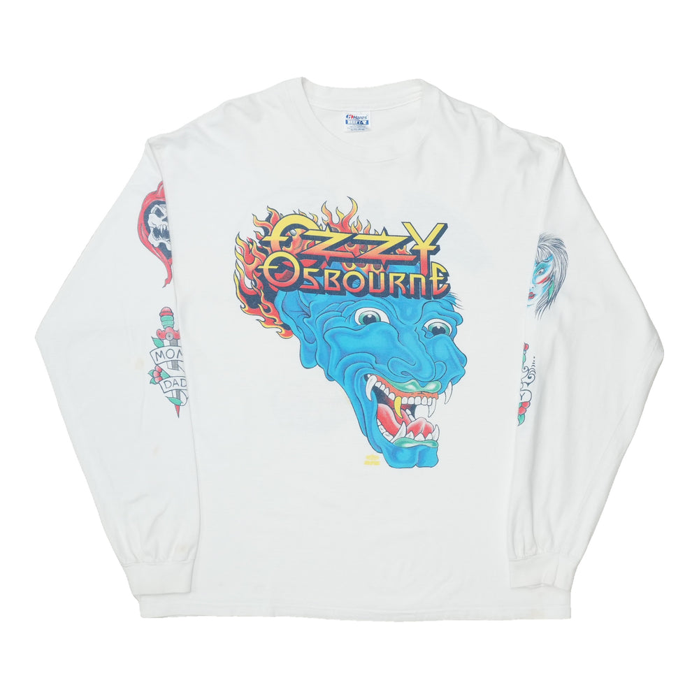 1990s Ozzy Osbourne Tattoo Long Sleeve Shirt