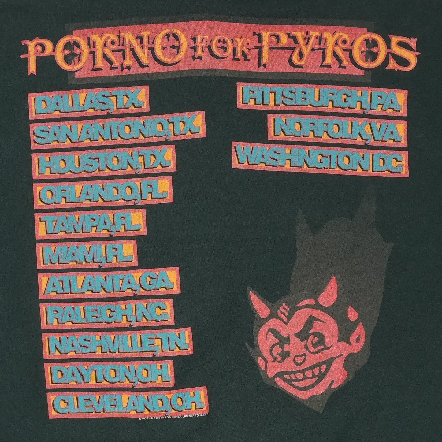 1990s Porno For Pyros Bon Appetit Shirt