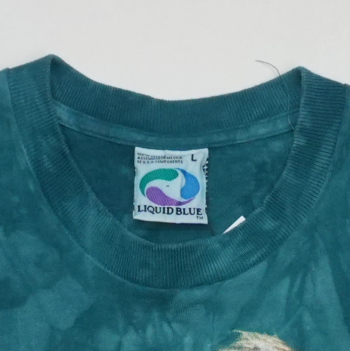 1990s Star Wars Yoda Tie Dye Shirt Tag