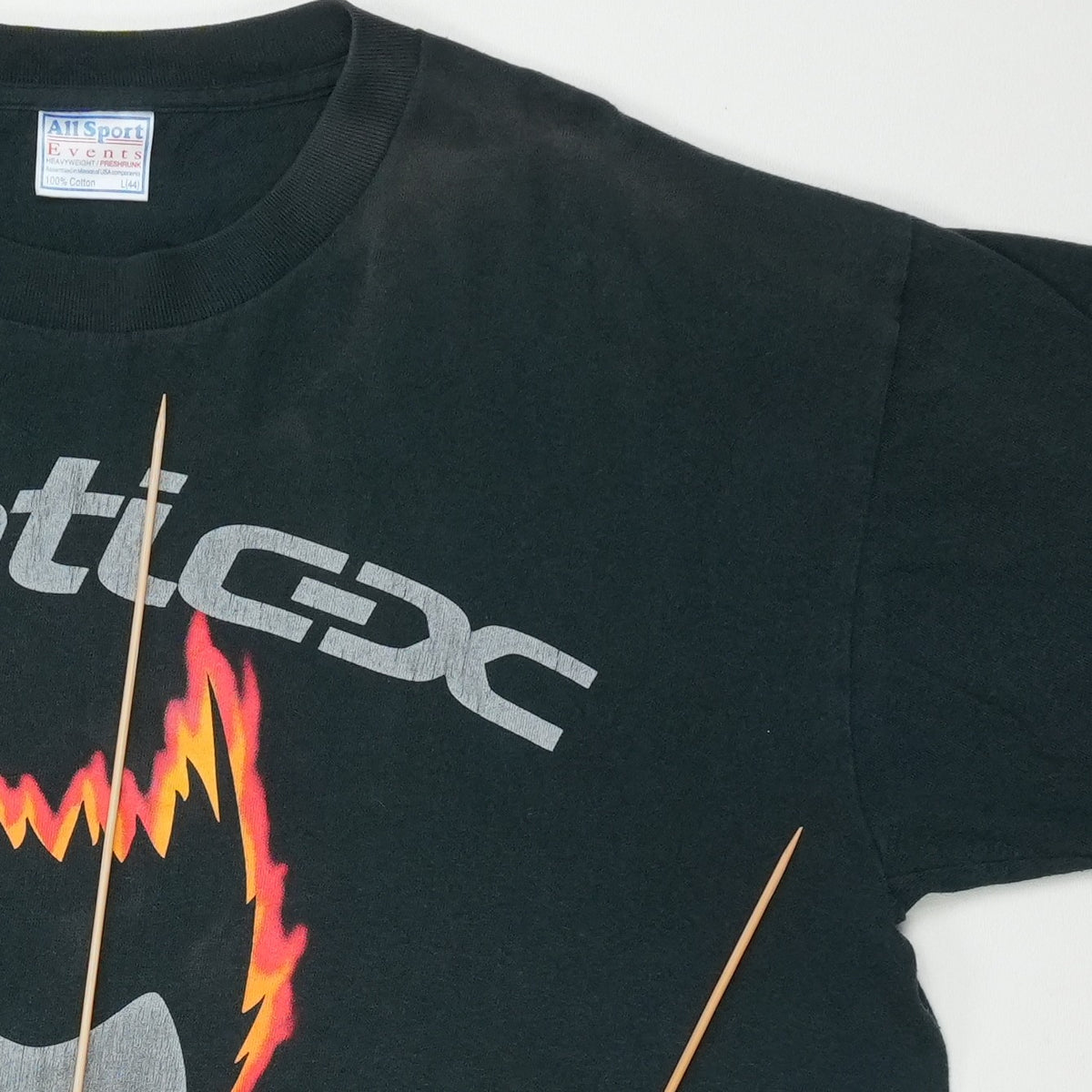 1990s Static-X Flaming Spade Shirt