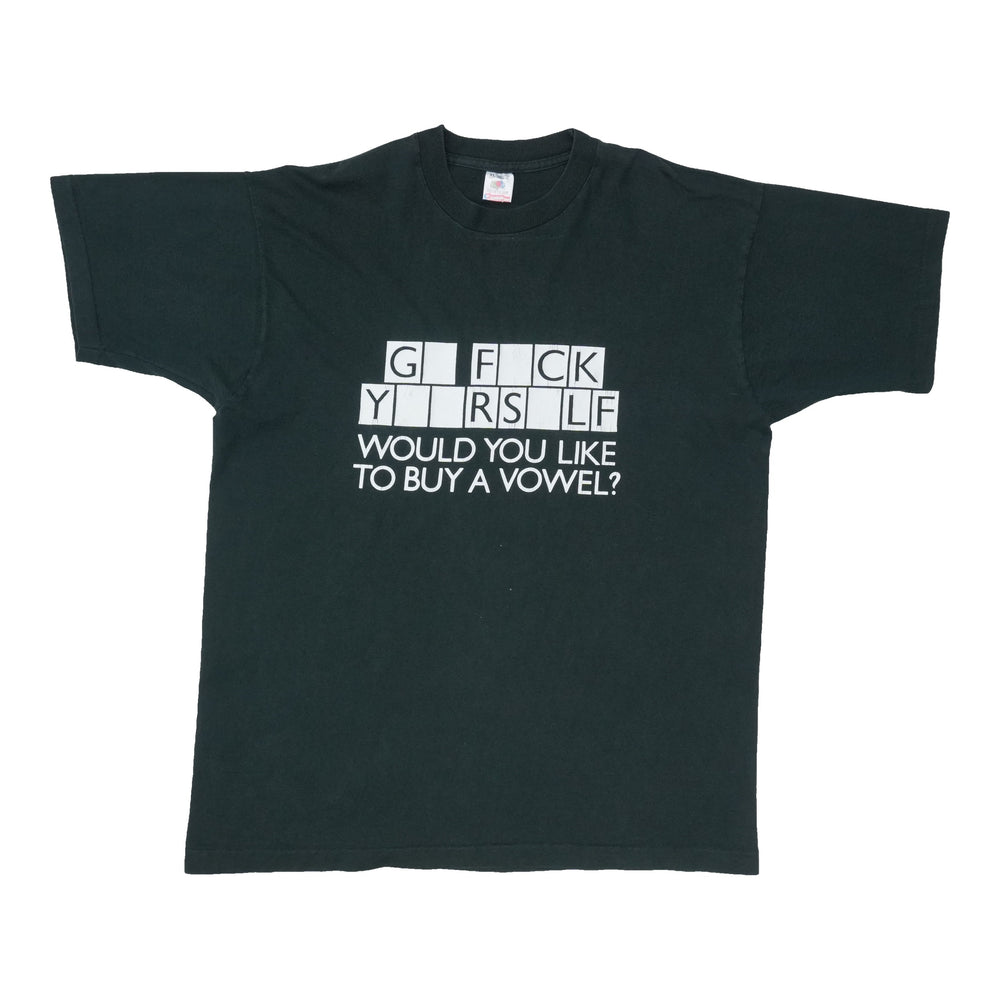 1990s Would You Like To Buy A Vowel Shirt