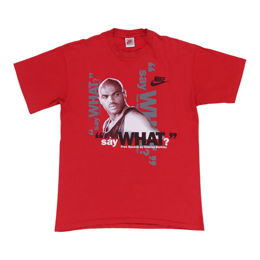 1990s Charles Barkley Free Speech Nike Shirt