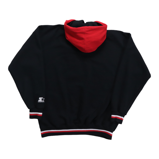 1990s Chicago Bulls Double Hooded Starter Hoodie Back