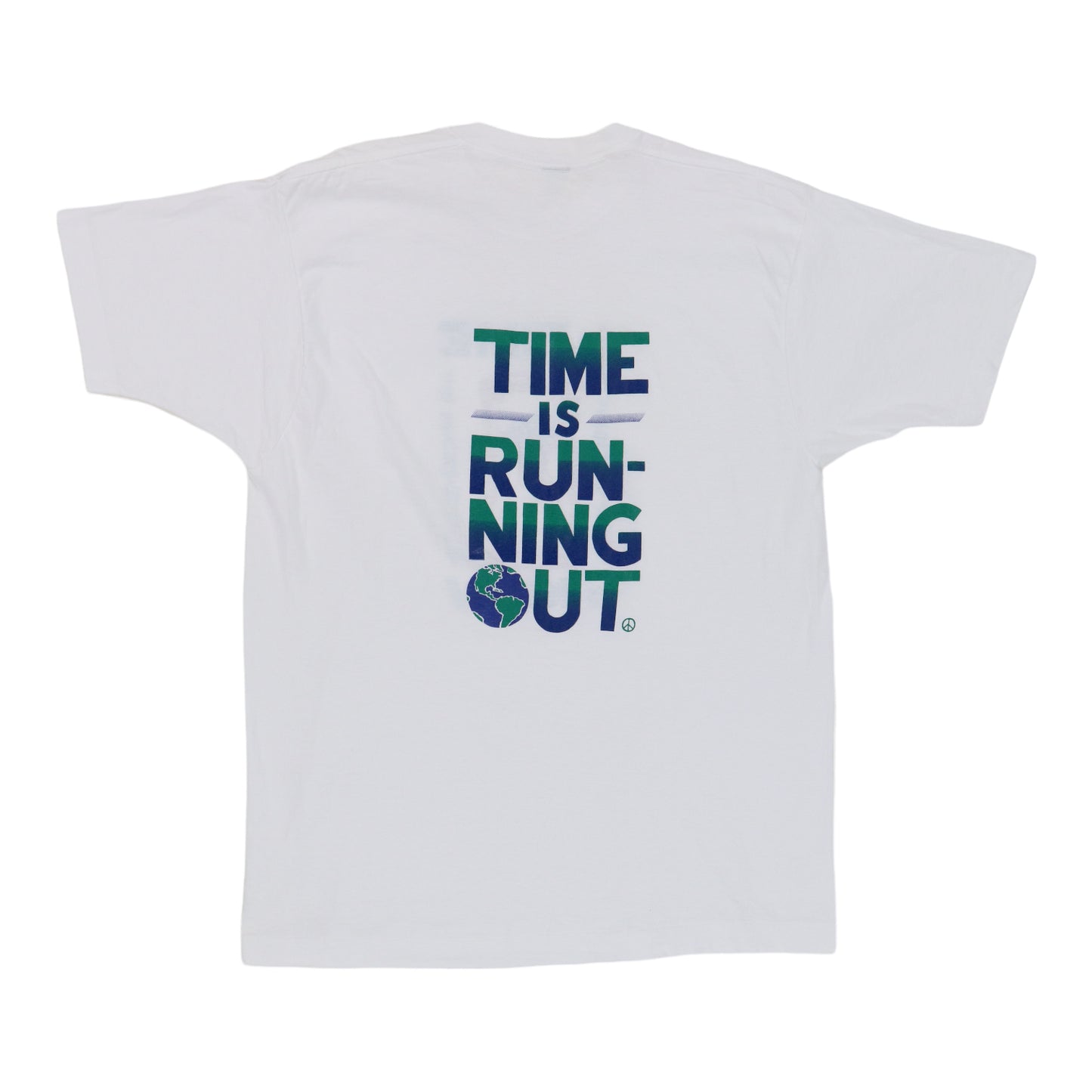 1990s Earthday The Time Is Now Shirt Back