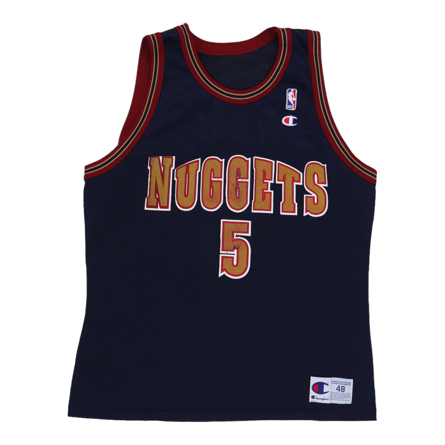 Wyco Vintage 1990s Jalen Rose Denver Nuggets NBA Basketball Jersey