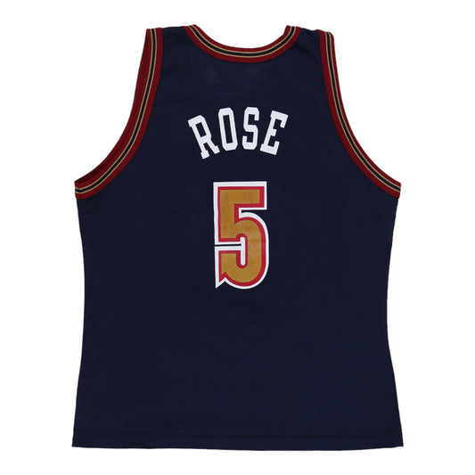1990s Jalen Rose Denver Nuggets NBA Basketball Jersey Back