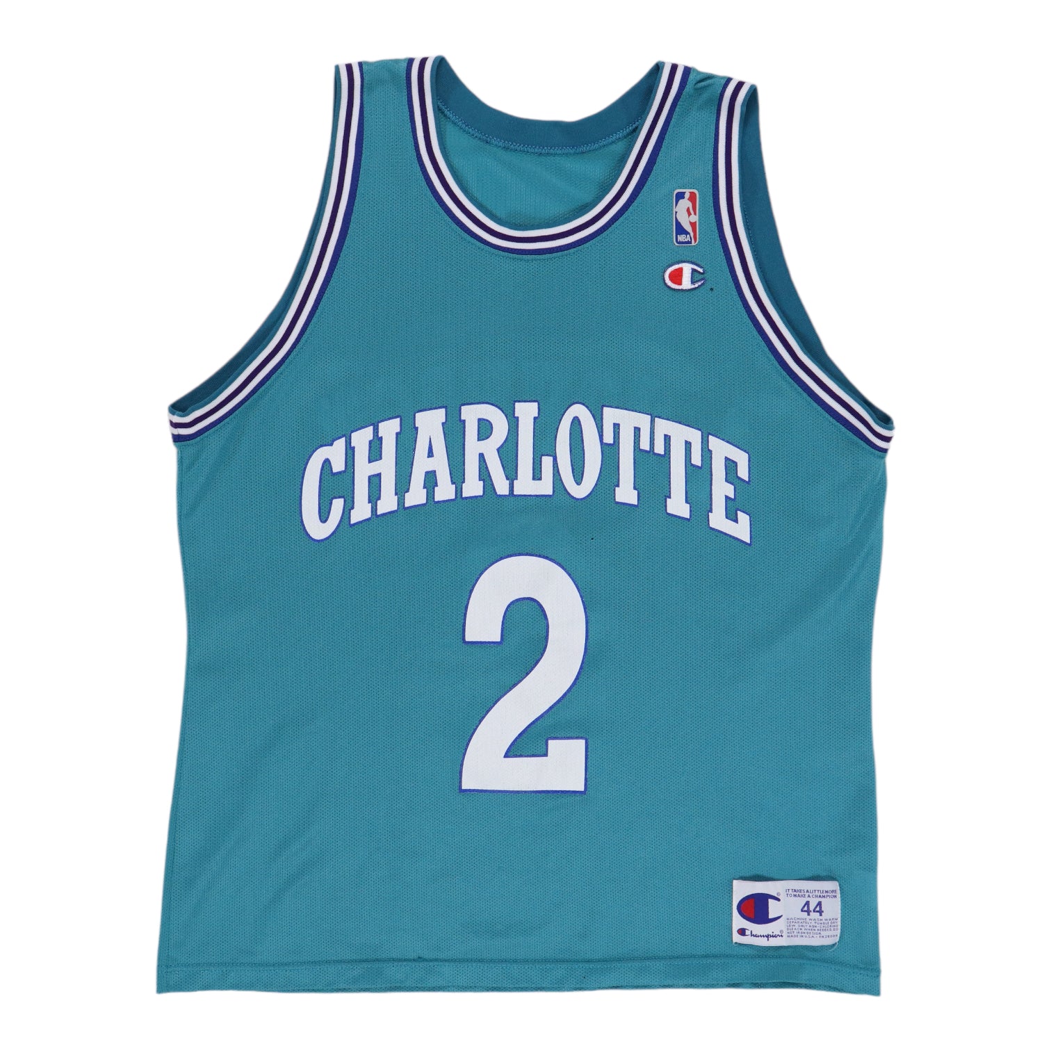 Mitchell & Ness Charlotte Hornets Larry Johnson '92-'93 #2 Swingman Je Mitchell & Ness Charlotte Hornets Larry Johnson '92-'93 #2 Swingman Je