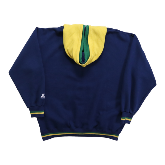 1990s Notre Dame Double Hooded Starter Hoodie Back