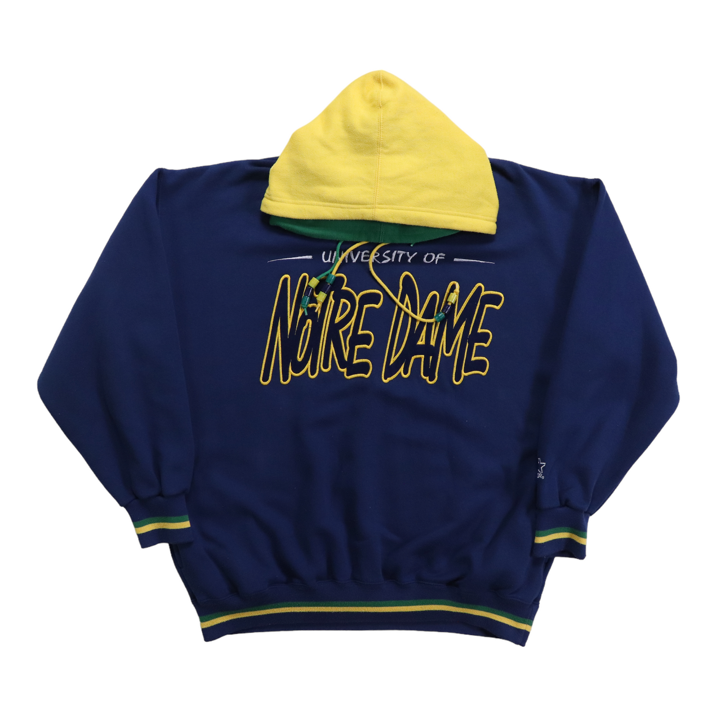 1990s Notre Dame Double Hooded Starter Hoodie