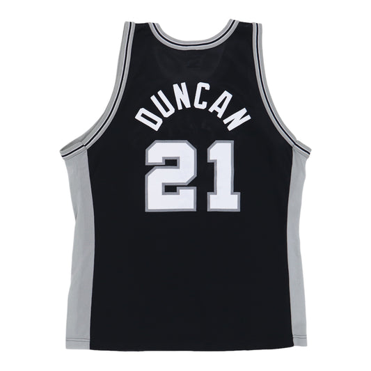 1990s Tim Duncan San Antonio Spurs NBA Basketball Jersey Back