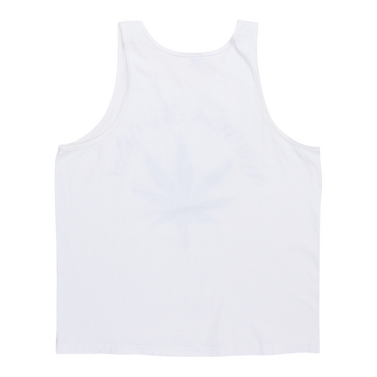 1990s Will Work For Weed Tank Top Shirt Back