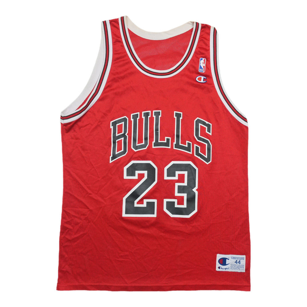 1990s Chicago Bulls Michael Jordan Champion Jersey Front