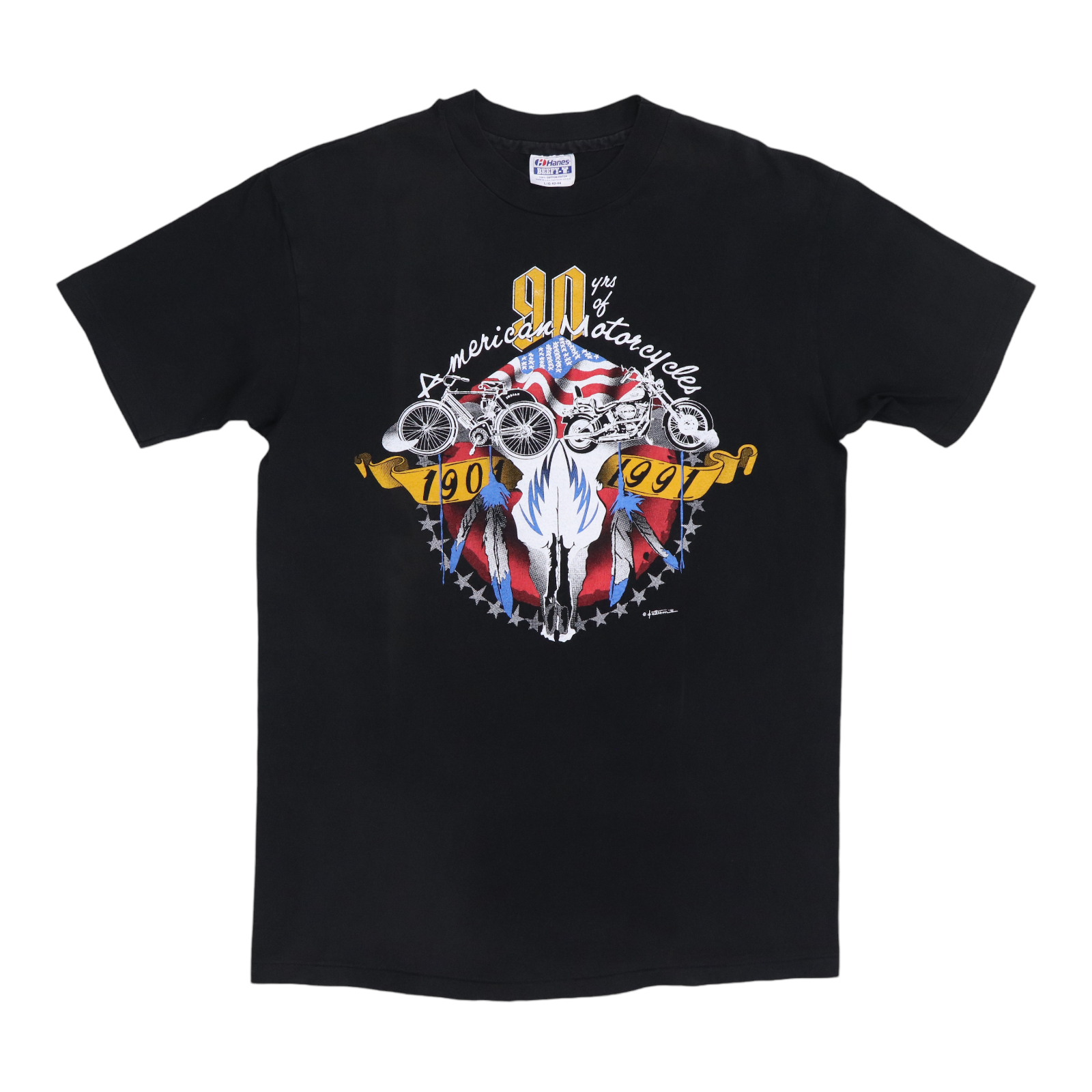 1991 American Motorcycles Rally Skull Shirt | Authentic Vintage 