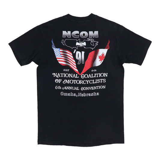 1991 American Motorcycles Rally Skull Shirt Back