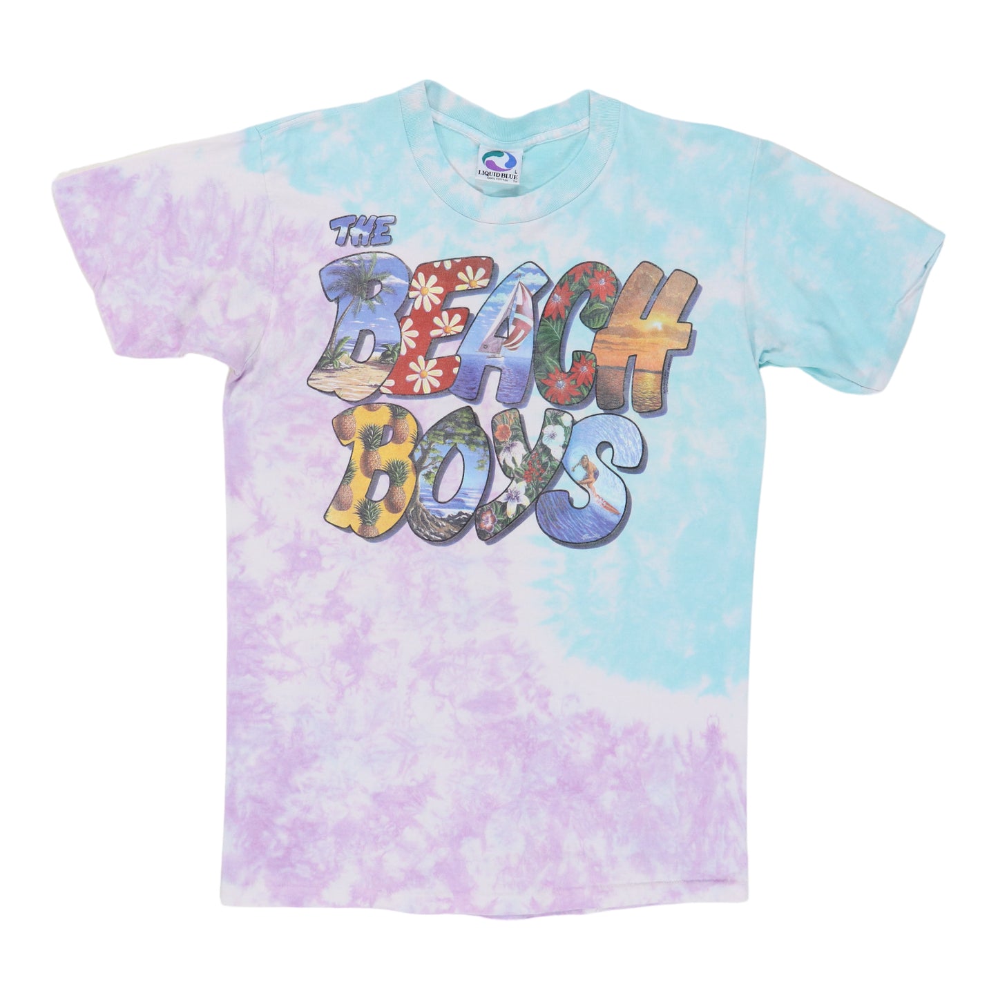 1991 Beach Boys Liquid Blue Tie Dye Shirt