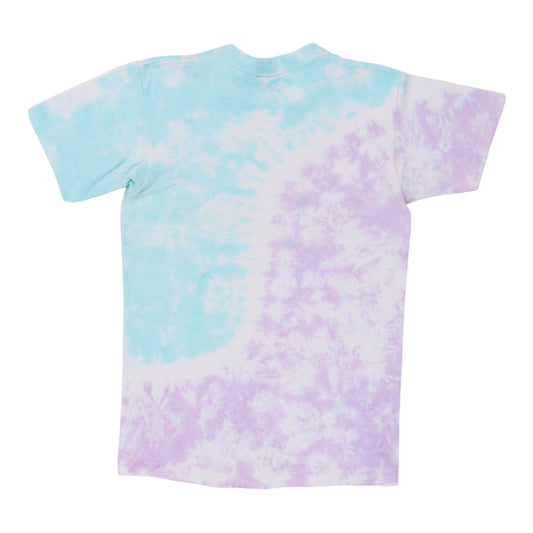 1991 Beach Boys Liquid Blue Tie Dye Shirt Back