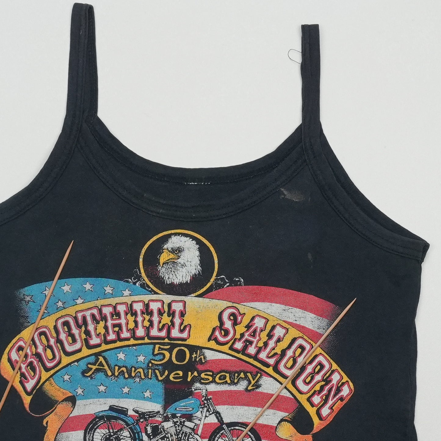 1991 Boothill Saloon Daytona Bike Week Tank Top Detail 2
