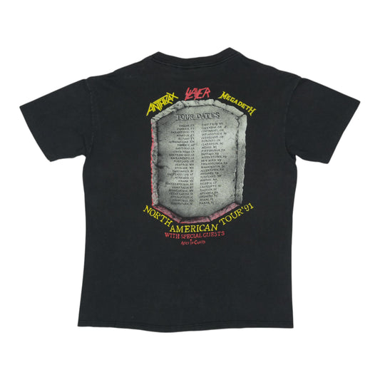 1991 Clash Of The Titans Tour Shirt Back
