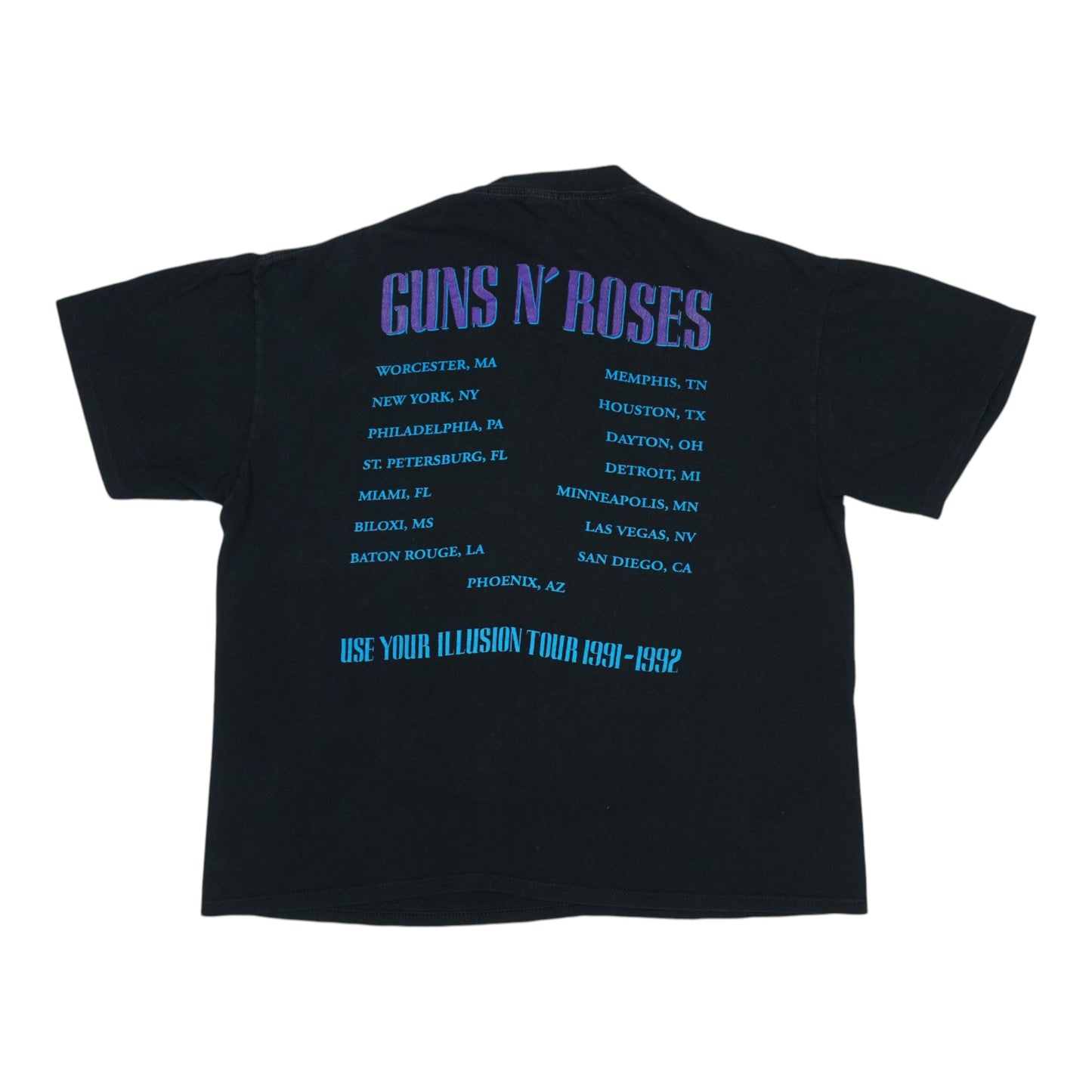 1991 Guns N Rose Use Your Illusion Tour Shirt