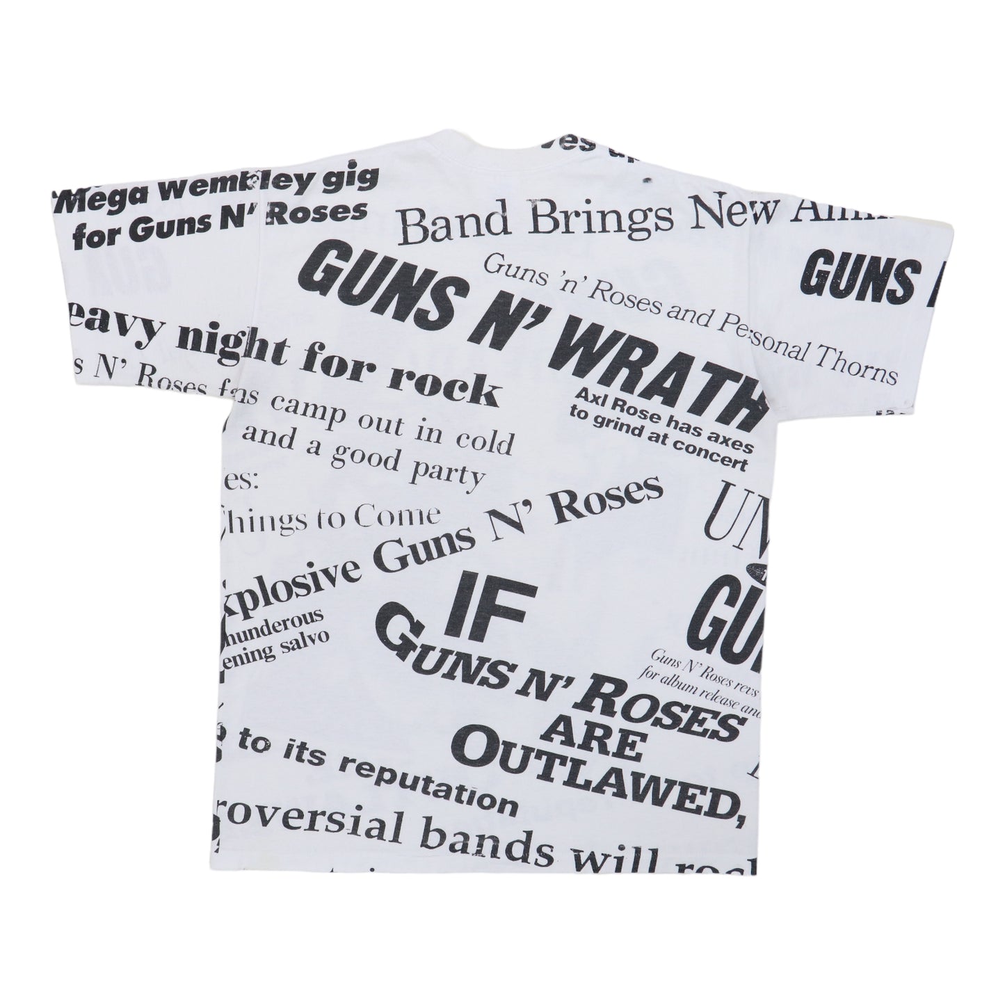 1991 Guns N Roses All Over Print Shirt