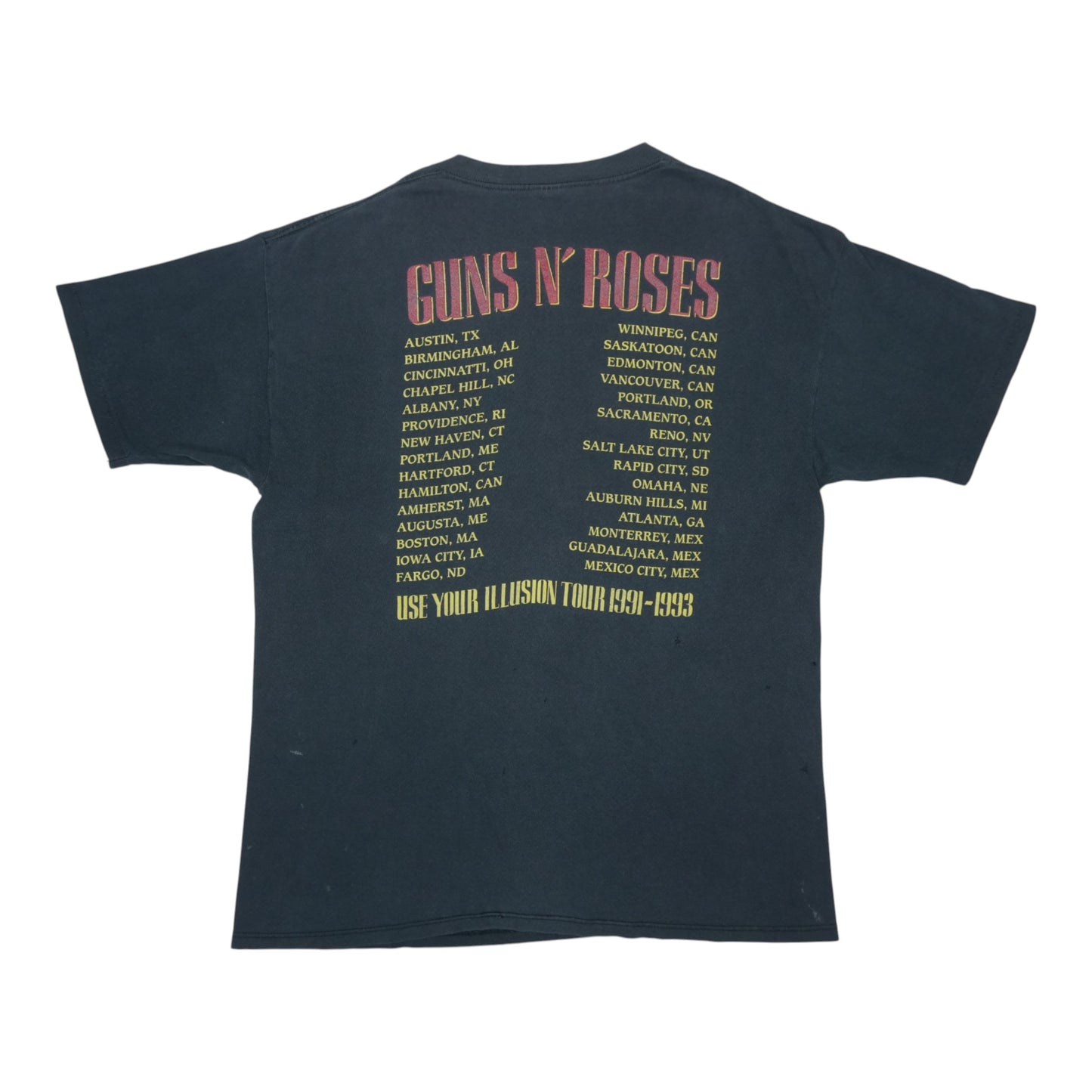 1991 Guns N Roses Bad Apple Tour Shirt