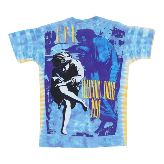 1991 Guns N Roses Use Your Illusion Tie Dye Shirt Back