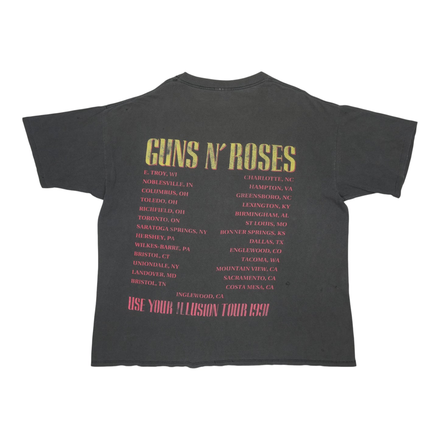 1991 Guns N Roses Use Your Illusion Tour Shirt