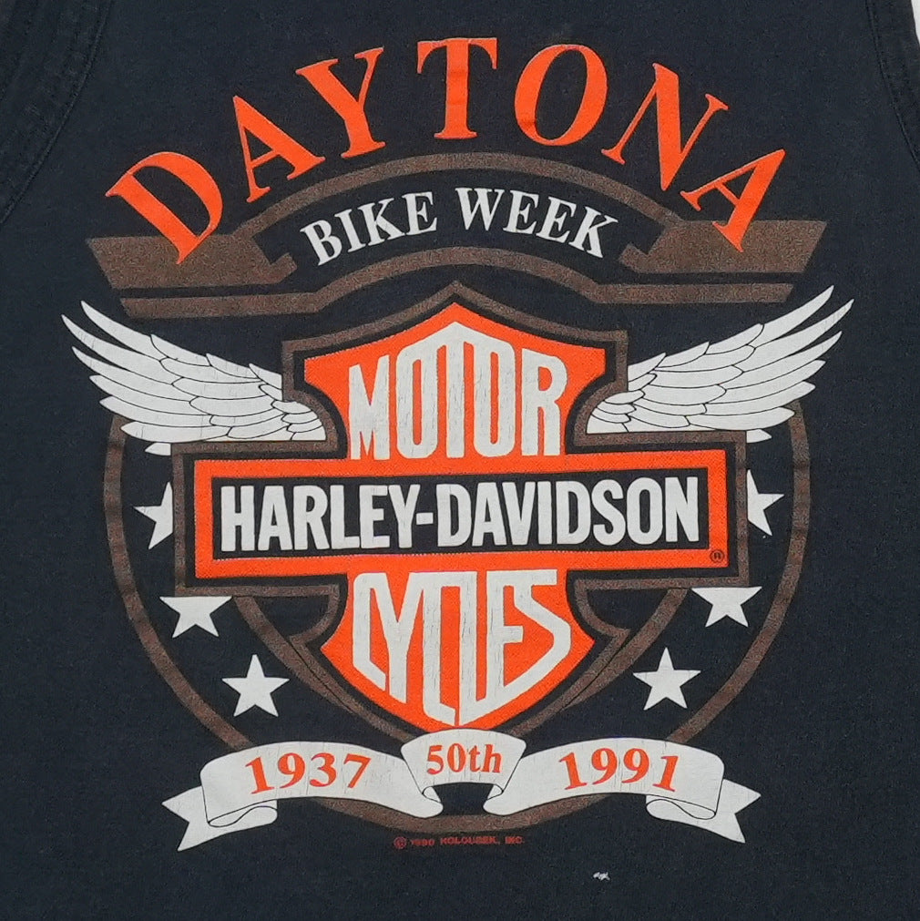 1991 Harley Davidson Daytona Bike Week 50th Tank Top Detail 1