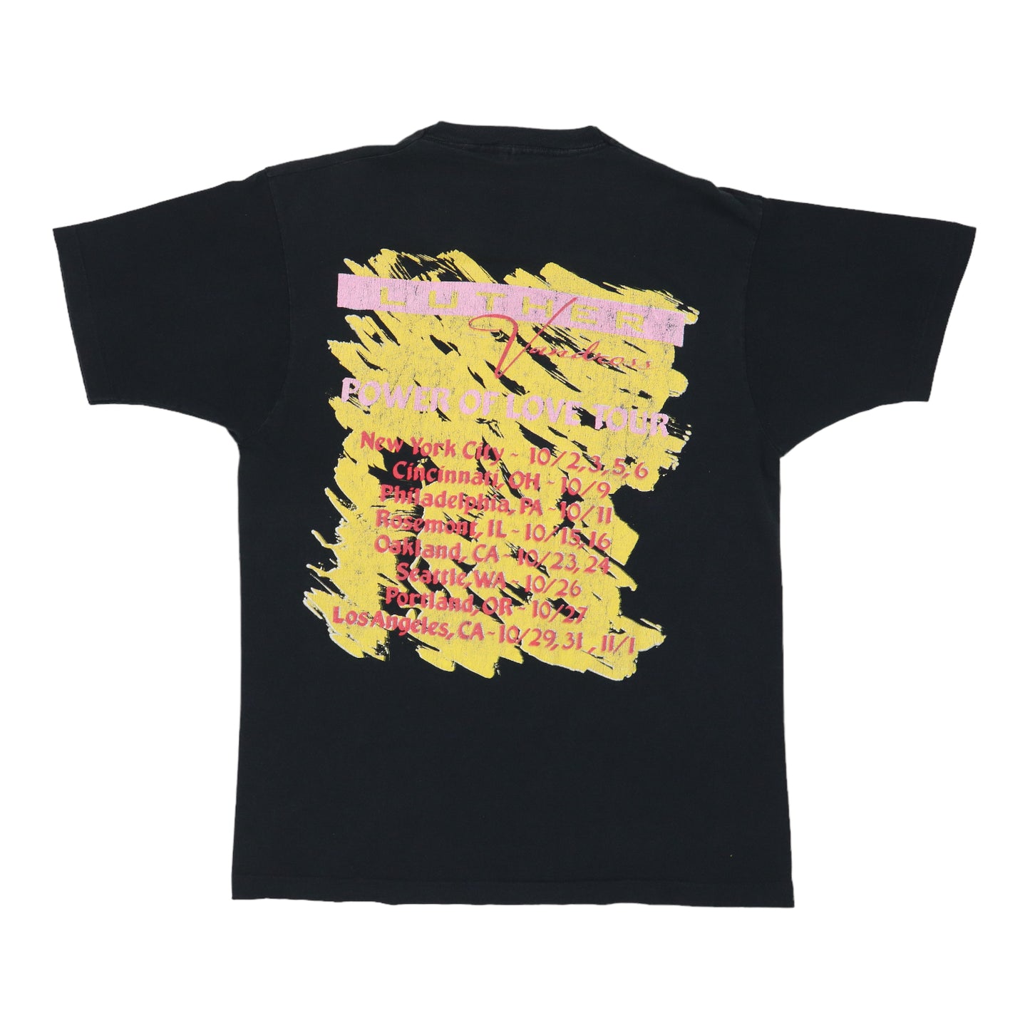 1991 Luther Vandross Power Of Love Tour Shirt