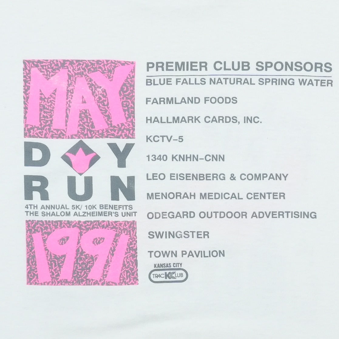 1991 May Day Run Kansas City King Kong Shirt