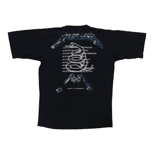 1991 Metallica Tour Shirt Back