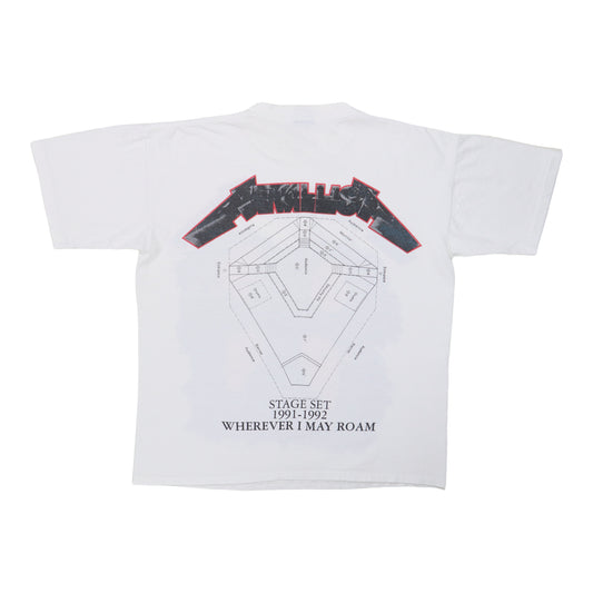 1991 Metallica Wherever I May Roam Shirt Back
