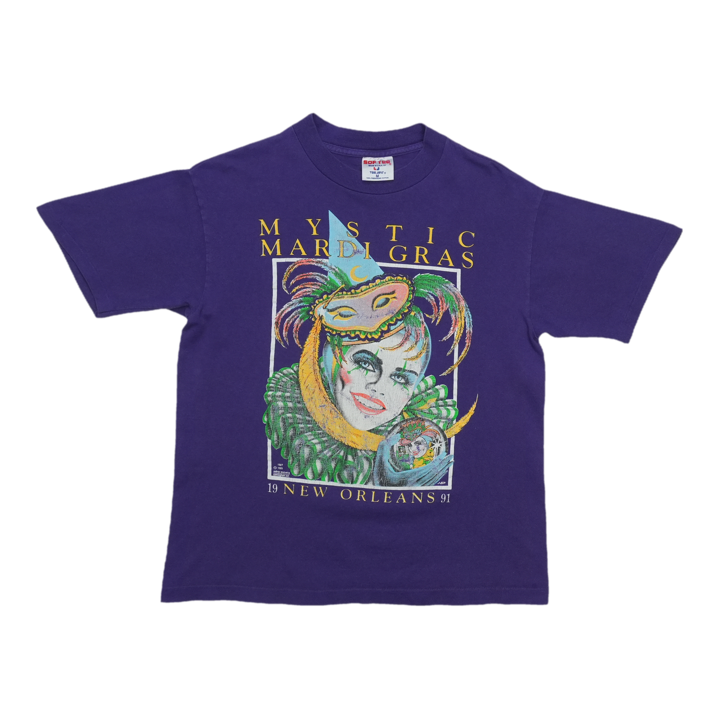 1991 Mystic Mardi Gras New Orleans Shirt Front