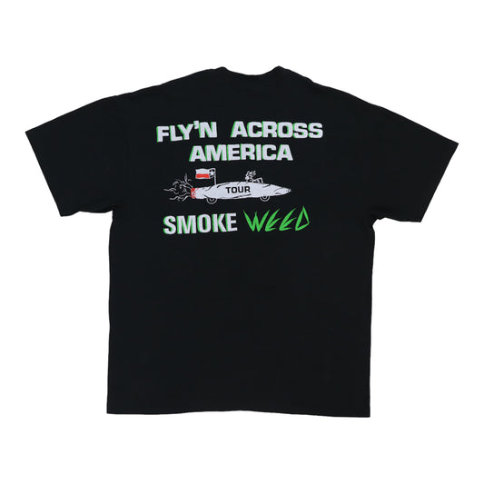 1991 Pantera Flying Across America Tour Shirt Back