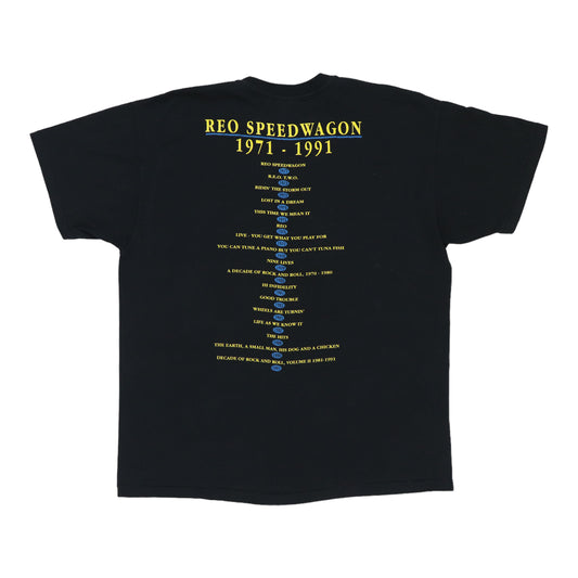 1991 REO Speedwagon Tour Shirt Back