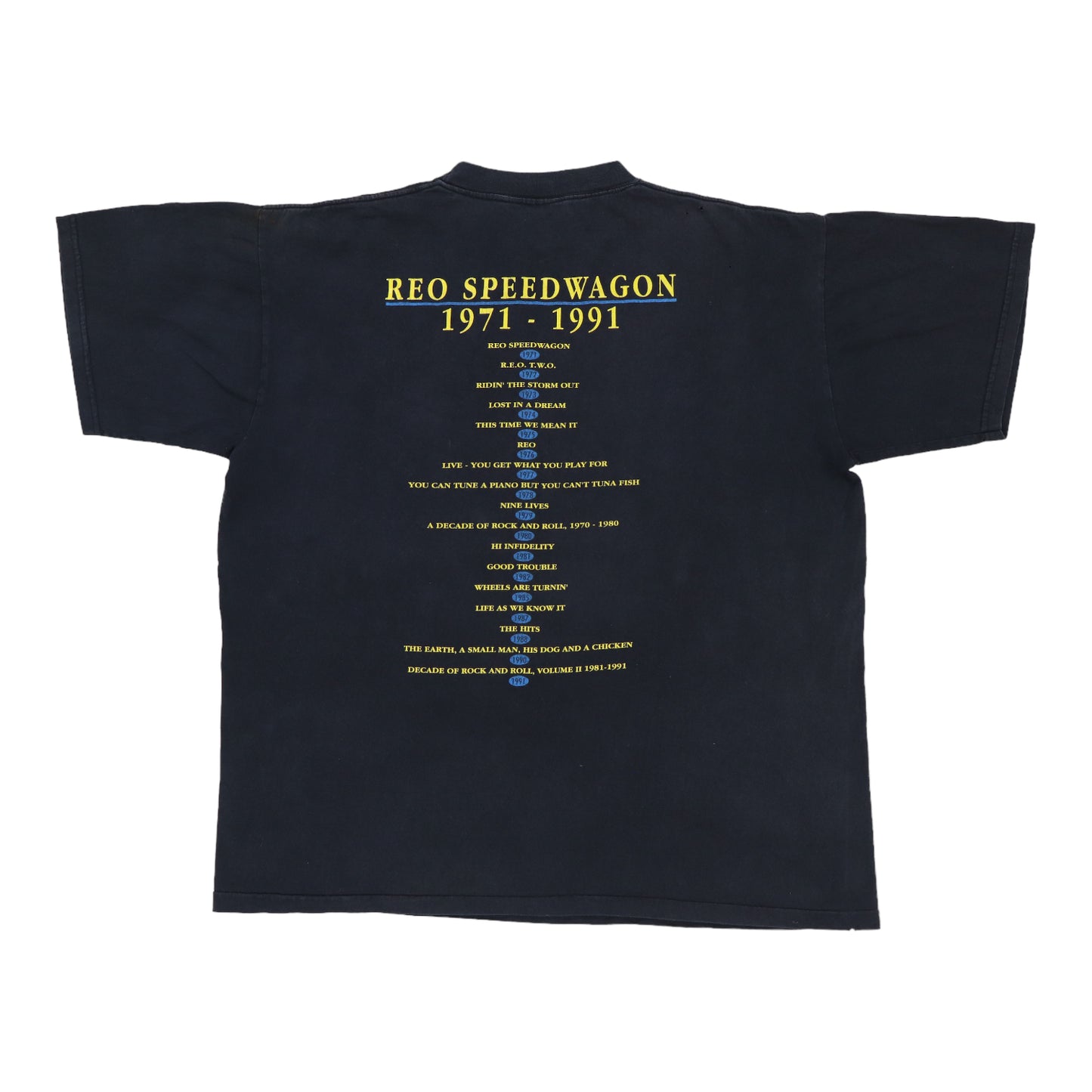 1991 REO Speedwagon Tour Shirt
